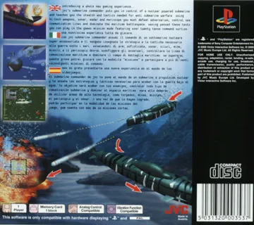 Submarine Hunter Shachi (JP) box cover back